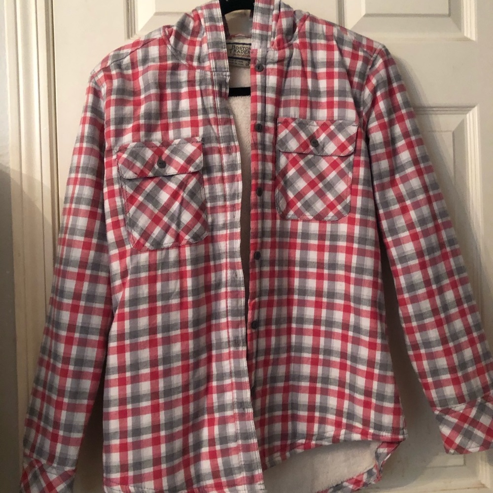 furry flannel coat